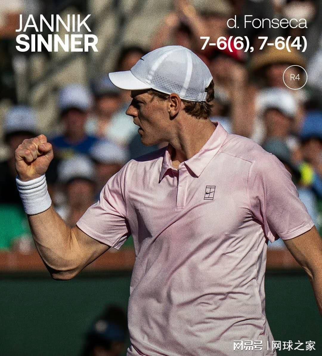 开云中国-辛纳惊魂时刻险些被丰塞卡导弹式扣杀击中受伤，网友称太疯狂了